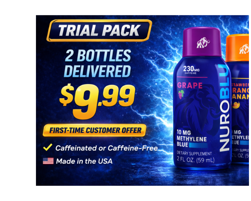 NuroBlu Trial Pack – 2 Bottles Delivered – $9.99
