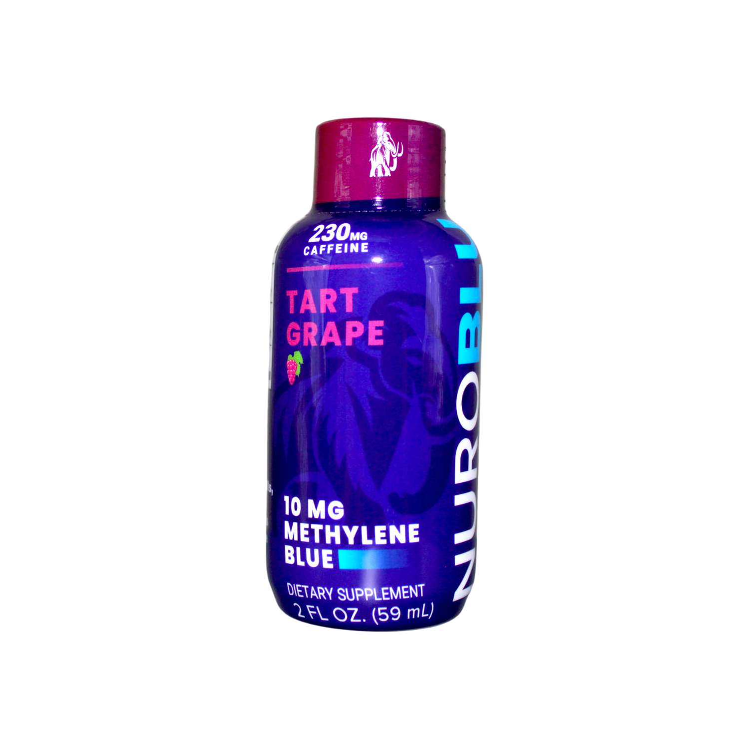 NuroBlu® 10mg Methylene Blue Energy Shot - Tart Grape - 2 oz - 230mg Caffeine